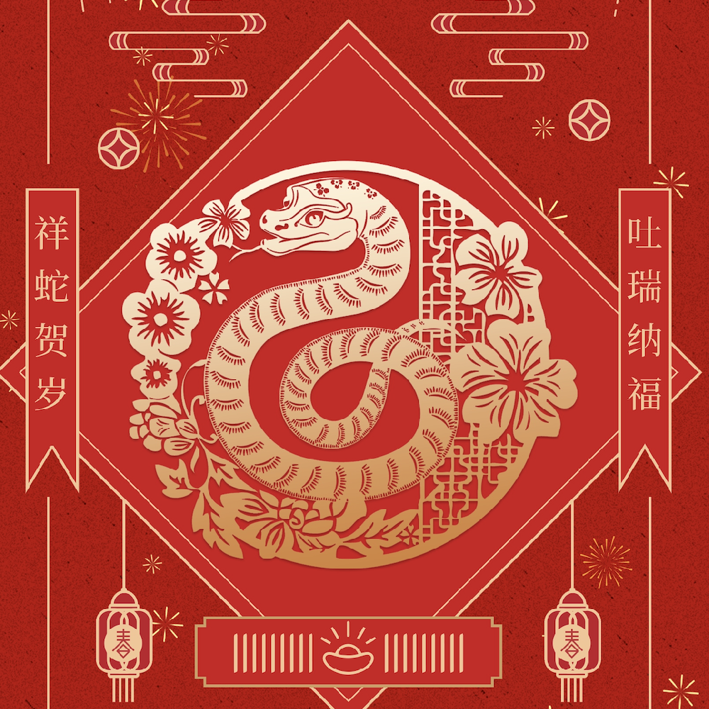 瑞蛇攜福至，萬(wàn)象啟新程